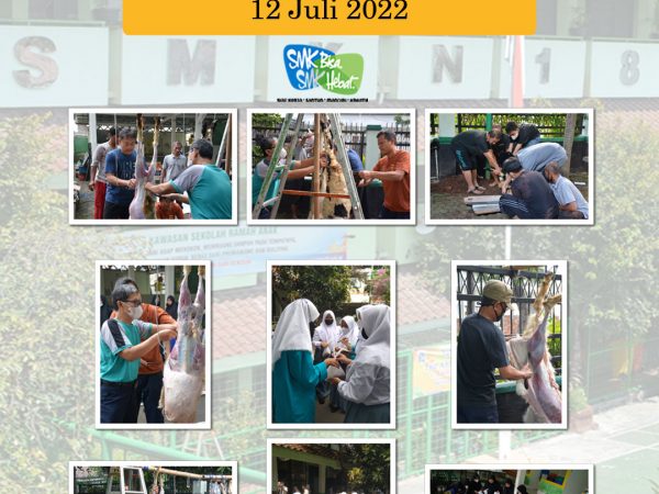 Kegiatan Pemotongan dan pembagian Daging Hewan Qurban